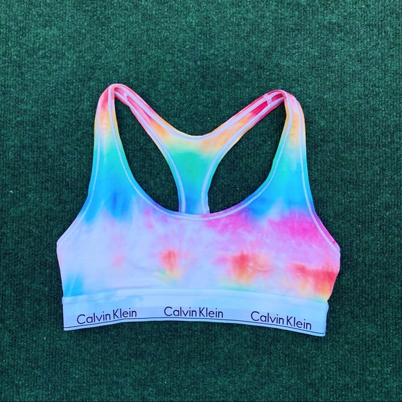 tie dye calvin klein bra